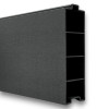 DuraPost 2.4m (8ft) PRIMA Anthracite Grey Composite Gravel Board