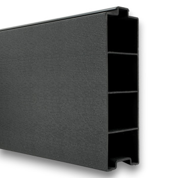 DuraPost 2.4m (8ft) PRIMA Anthracite Grey Composite Gravel Board
