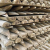 1.8m x 100mm Machine Half Round Pointed Stakes - Pressure Treated Green