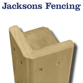 2.4m x 100mm x 100mm Slotted Corner Post Jakcured