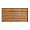 6ft x 3ft Waney Lap Fence Panel - Pressure Treated Brown 6ft x 3ft Waney Lap Fence Panel - Pressure Treated Brown