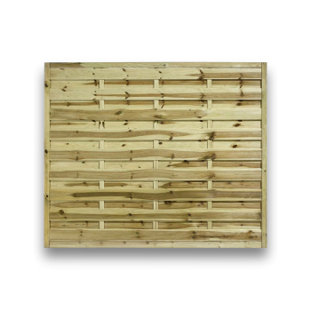 6ft x 5ft Square Horizontal Fence Panel – Pressure Treated Green