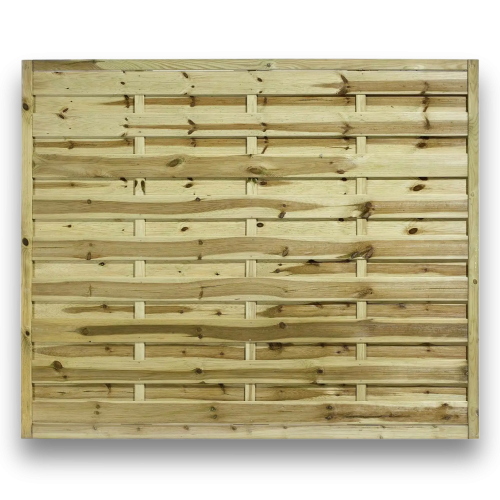 6ft x 5ft Square Horizontal Fence Panel – Pressure Treated Green