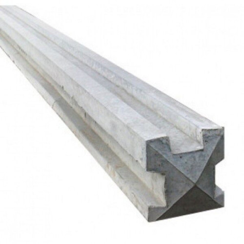 7ft (2.1m) Concrete 3-Way Fence Post