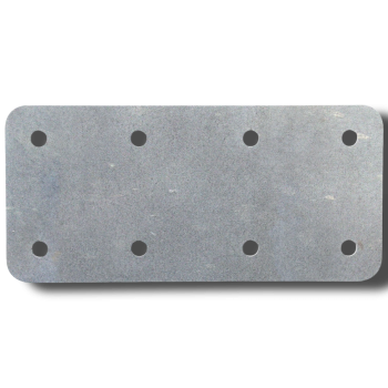 85mm x 170mm Short Internal Sleeper Straight Flat Support Plate - Galvanised