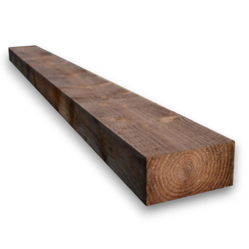 2.4m x 200mm x 100mm Brown Pressure Treated Railway Sleeper 2.4m x 200mm x 100mm Brown Pressure Treated Railway Sleeper