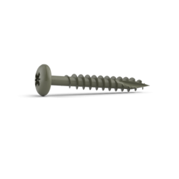 DuraPost Olive Grey Pan Head Timber Screw (Bag of 10)