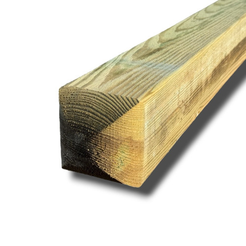 2.4m x 95mm x 95mm PAR Eased Edge Post – Pressure Treated Green with Domed Top