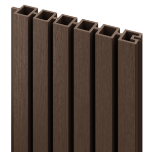 1.83m (6ft) DuraPost Brown Urban Slatted Composite Board