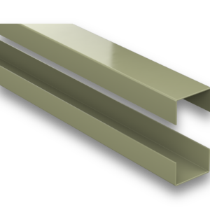 DuraPost Olive Grey Rails for Urban Slatted Composite Panel (Pack of 2)