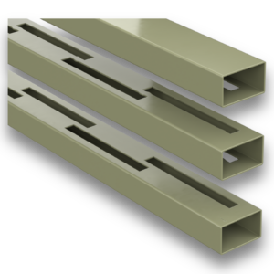 DuraPost Olive Grey Rails for Vento Composite Panel (Pack of 3)