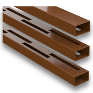 DuraPost Sepia Brown Rails for Vento Composite Panel (Pack of 3)