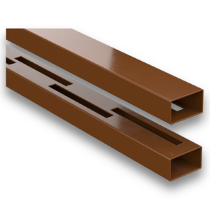 DuraPost Sepia Brown Rails for Vento Composite Panel (Pack of 2)
